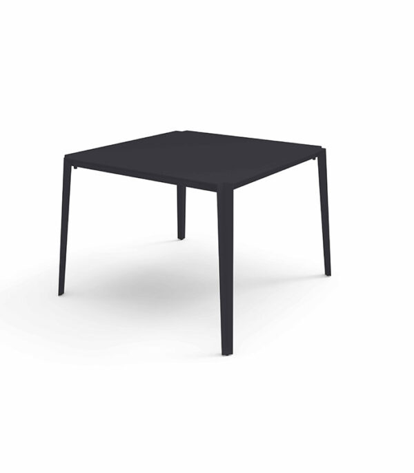 Inspiration Square Dining Table – modern aluminum outdoor furniture for patio dining and garden spaces