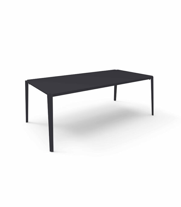 Inspiration Rectangular Dining Table, outdoor furniture, luxury patio table, modern garden dining, powder-coated aluminum table